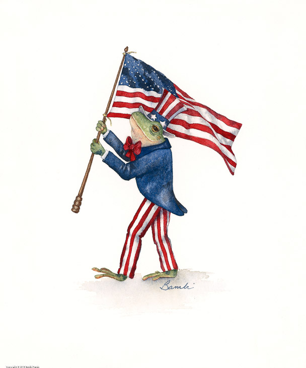 Patriotic Frog