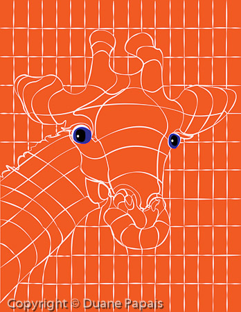 GIRAFF GRID ORANGE