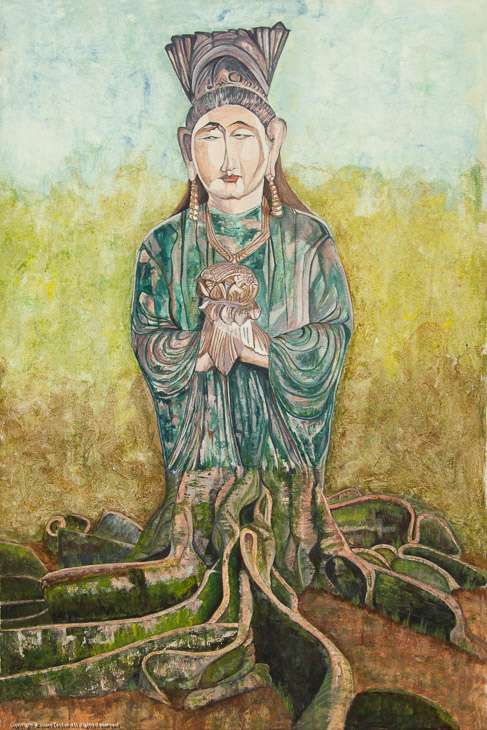 Art On Main Joan taylor as milly scott, owner of the general store in north fork on the rifleman. http www artonmainmurphys com artists joanitaylor gallery content joani root goddess 20 x 30 large html