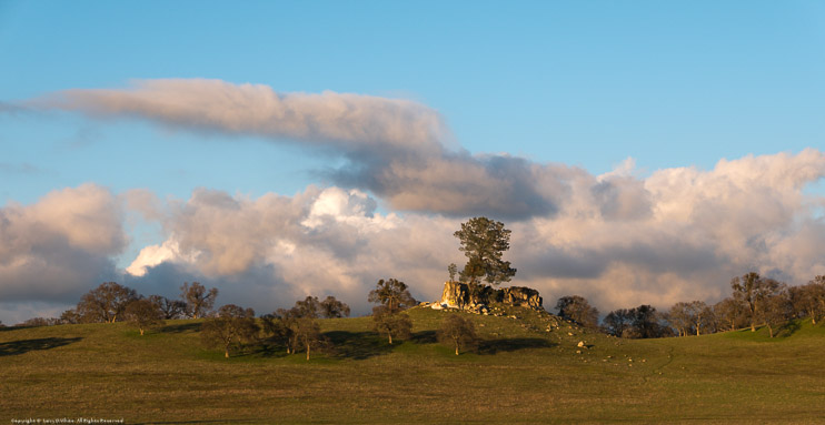 Castle Rock with Storm Clouds