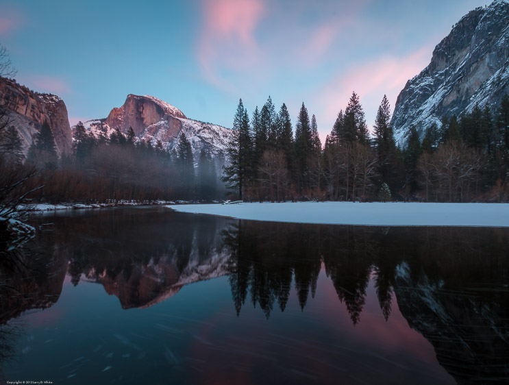 Half Dome Alpen Glow 