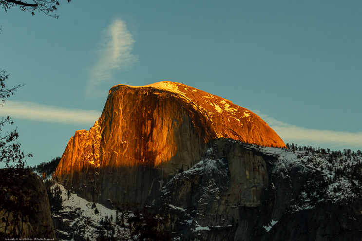 Half Dome at Sunset 