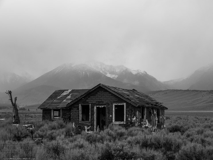 Old Cabin along Highway 395