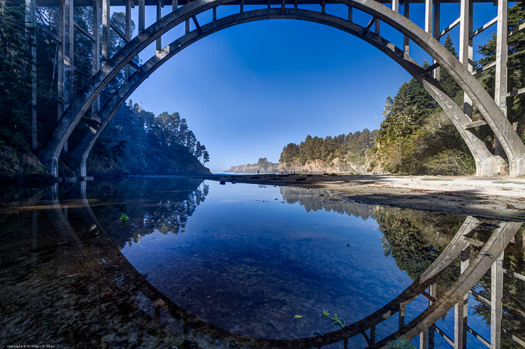 Bridge Reflection Russian Gulch State Park