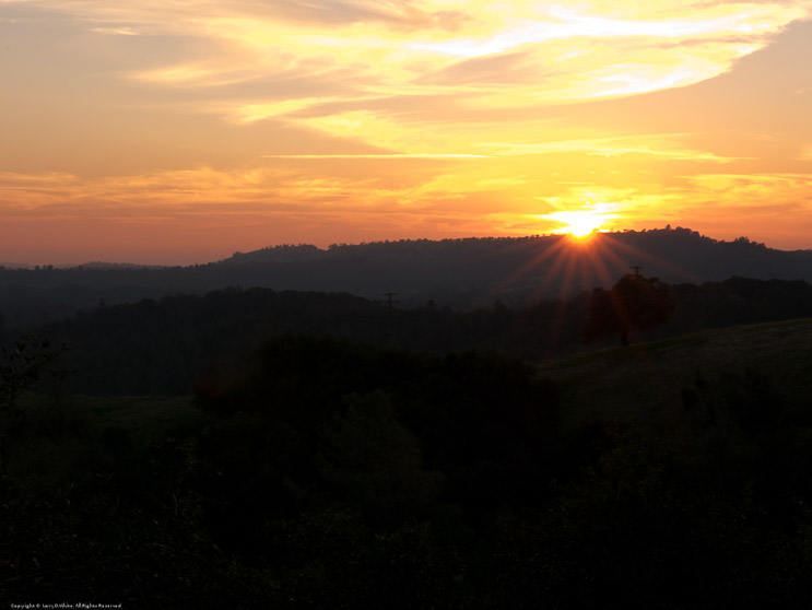 Sunset in the Foothills