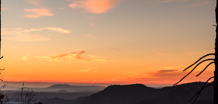 Sunset over the Sierras