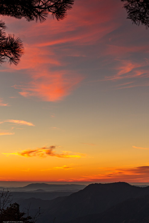 Sunset over the Sierra Foothills