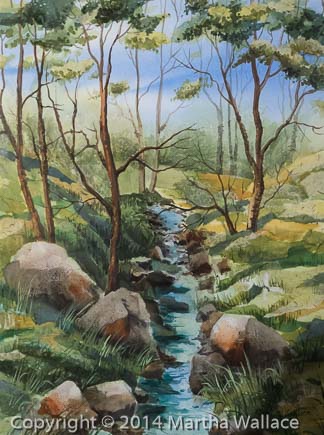 Creek into Melones